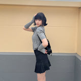 デザインニットアームウォーマートップス