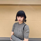 デザインニットアームウォーマートップス