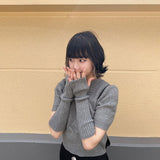 デザインニットアームウォーマートップス