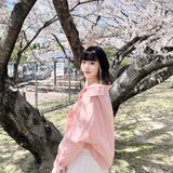 シャーリングキャミソール&シャツトップスSET