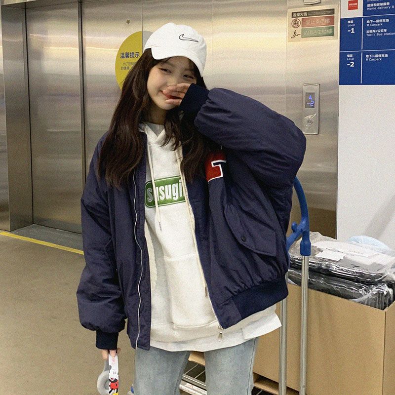 裏起毛ワンポイントブルゾン