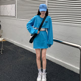 クロップドプルオーバー&タイトスカートSET