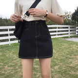 デニムタイトスカート