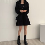 ワンカラーティアードワンピース