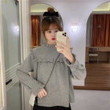 フロントフリルリブトップス