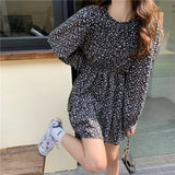 小花シフォンワンピース