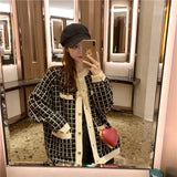 モノトーンチェックカーディガン
