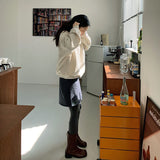 カジュアルハーフジップスウェット