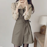 カジュアルシャツ&ラップワンピースSET