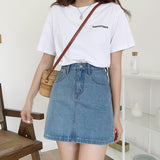 デニムタイトスカート