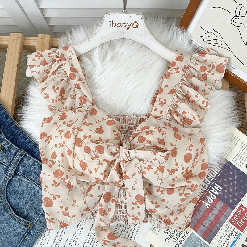 フリルシフォンビスチェ