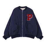 裏起毛ワンポイントブルゾン