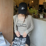 ロゴキャミソール&カーディガンSET