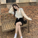 ビジューボウタイリボンブラウス