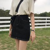 デニムタイトスカート