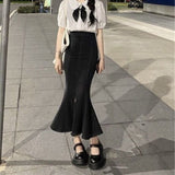 スリムラインスリットマーメイドスカート