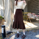 ミモレスリットマーメイドスカート