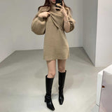 クロップドニット&ワンピースSET