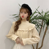 フロントフリルリブトップス