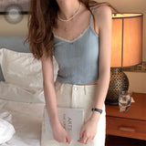 クロップドレースキャミソール