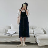 ナチュラルサロペットワンピース