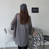 オーバードロップシアーシャツ&キャミソールSET