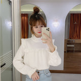 フロントフリルリブトップス