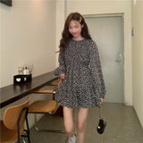 小花シフォンワンピース