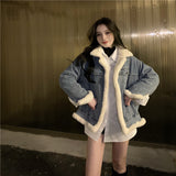 リバーシブルボアデニムジャケット