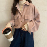 メンズライクコーデュロイシャツ