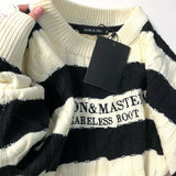 モノトーンダメージニット