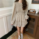 小花シフォンワンピース