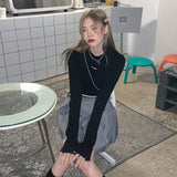 ウエストタイショートロンT