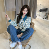 アクセントチェックデザイントップス