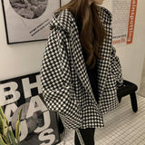 オーバーサイズ千鳥ジャケット