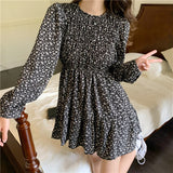 小花シフォンワンピース