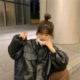 ブラックレザーフライトジャケット