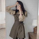 カジュアルシャツ&ラップワンピースSET