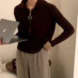 ケーブルジップパーカー