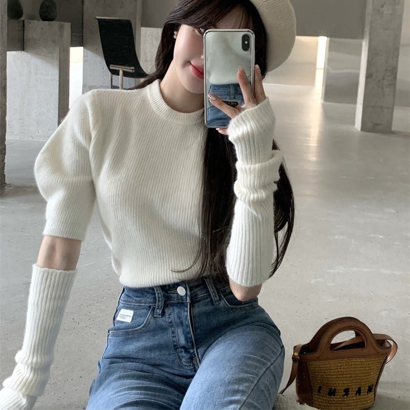 パフニットアームウォーマートップス