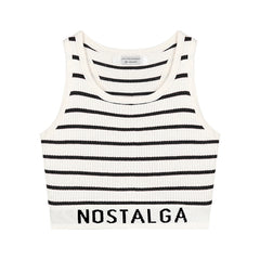 ロゴショートリブタンクトップ