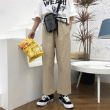 ストレートカジュアルコットンパンツ