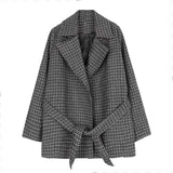 モダンチェックコート