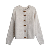 トグルボタンニットアウター