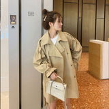 フレアスリーブトレンチミドルコート