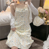 フラワーキャミワンピース&カーディガンSET