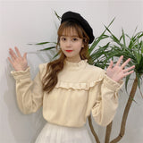 フロントフリルリブトップス