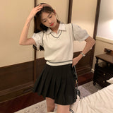 スクールニットベストトップス