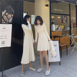 2typeリブニットワンピース