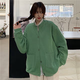 クルーネックシンプルカーディガン